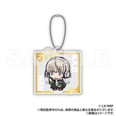 『WIND BREAKER』箔押し風アクリルキーホルダー_梶蓮(ぷちきゅんシリーズ)